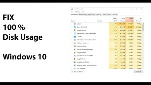 high disk usage